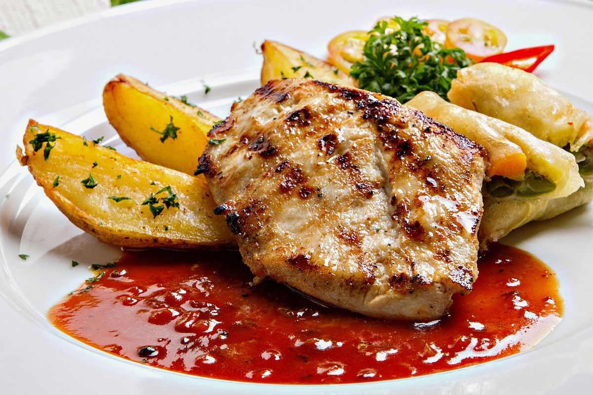 Steak Ayam Saus Barbeque